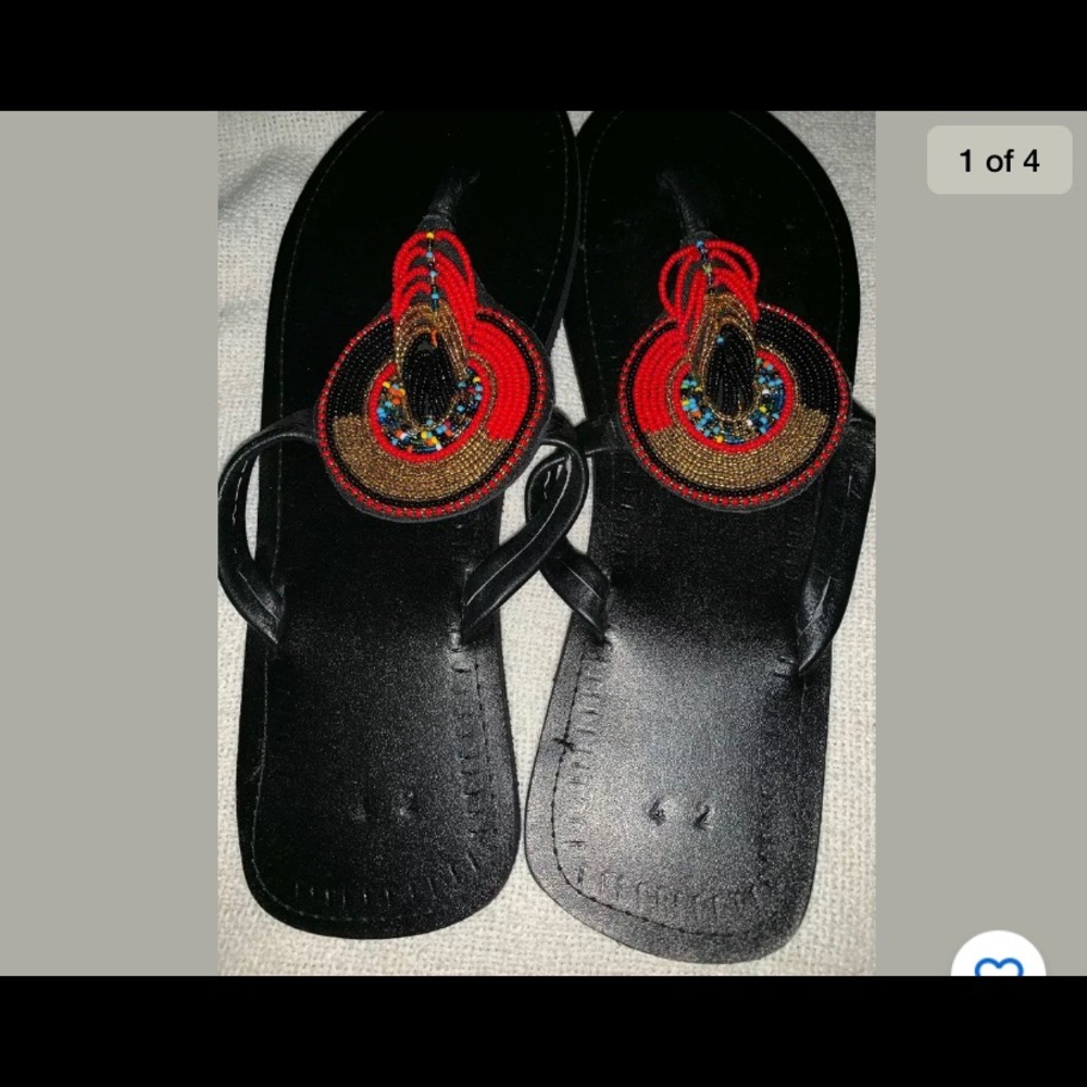 Handmade African Slippers - Picture 7 of 8